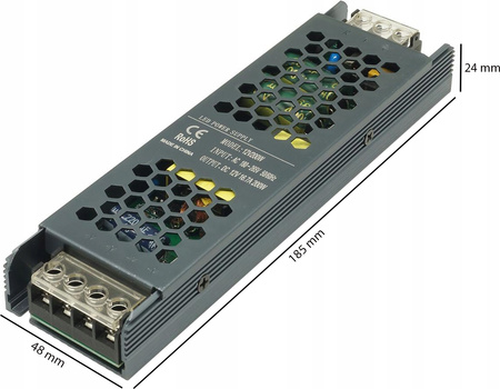 Zasilacz Stałonapięciowy Modułowy 200W 12V 16,67A DC SLIM