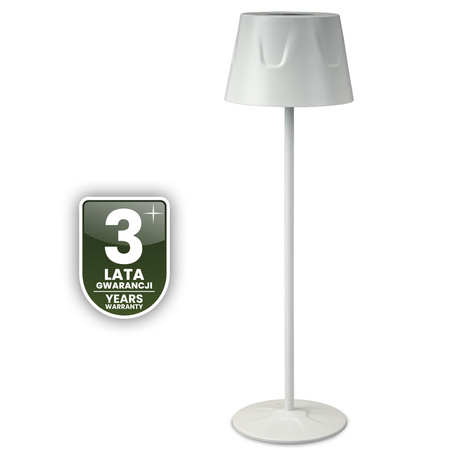 Lampa Ogrodowa LED Stojąca Ozdobna Stołowa Nocna USB Ściemnialna Dotykowa Biała FIORA LUMILED