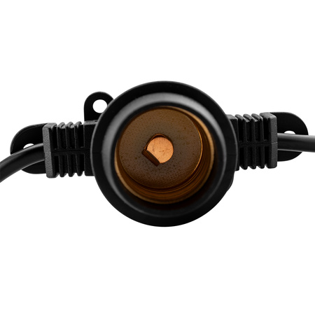 Girlanda Ogrodowa Zewnętrzna Łańcuch Świetlny 20m 40x E27 Żarówki 1,3W 2200K NARCI Lumiled