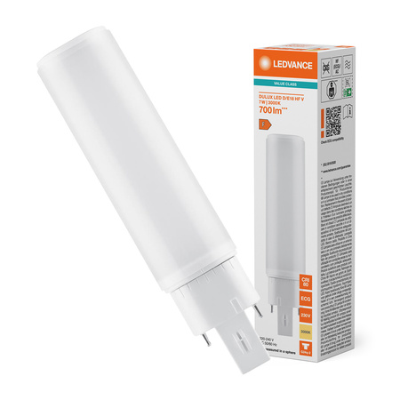 Żarówka LED DULUX G24q-2 7W = 18W 700lm 3000K Ciepła Biała LEDVANCE