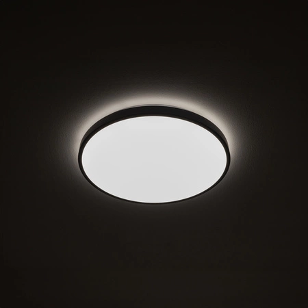 Plafon Lampa Sufitowa Oprawa Natynkowa LED 22W 1600lm 3000K Ciepła Czarna Wodoodporna IP44 AGNES ROUND LED PRO 10971 Nowodvorski