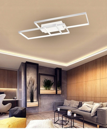 Lampa Sufitowa Żyrandol LED 90W CCT GALAXIS VELA Biały + Pilot Sterujący