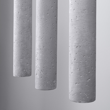 Lampa Sufitowa Wisząca Zwis 3x G9 Żyrandol Tubularna Szara Nowoczesna Pastelo Sollux