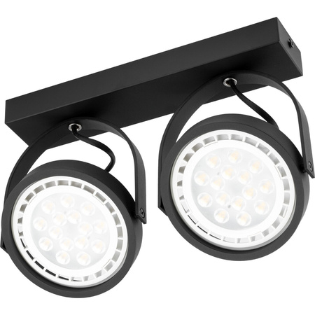 Lampa sufitowa Kinkiet LEON 2x ES111 Ruchomy czarny
