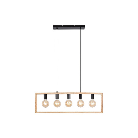 Lampa Wisząca Sufitowa E27 Czarny Skandynawski Indigo Rabalux