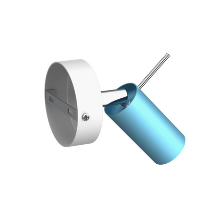 Lampa Ścienna Kinkiet PRESTON Niebieska Biała 1x mini GU10 Milagro