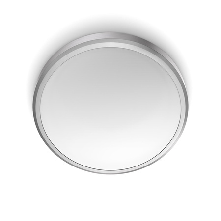 Lampa Sufitowa Plafon Łazienkowy LED 17W 1500lm 2700K IP44 Nikiel Doris Bathroom Philips