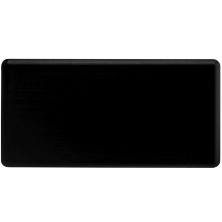 Zaślepka do profilu natynkowego MINI nawierzchniowego nakładanego CZARNA PEŁNA tworzywo sztuczne