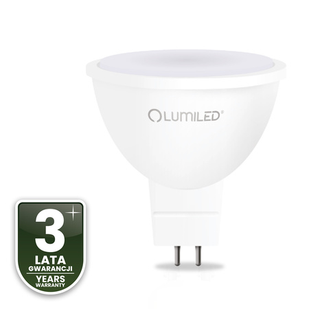 Żarówka LED GU5.3 Reflektor MR16 6W = 50W 580lm 6500K Zimna 120° LUMILED