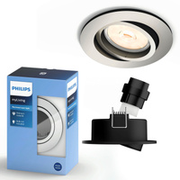 Oprawa Podtynkowa Wpuszczana Lampa Punktowa Spot GU10 Chrom Donegal Philips