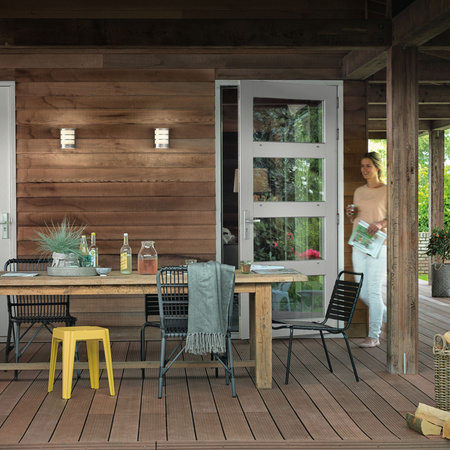 Kinkiet Ogrodowy Lampa Elewacyjna Zewnętrzna LED 3.8W 800lm 2700K z Czujnikiem Ruchu i Zmierzchu Python Ultra Efficient Philips