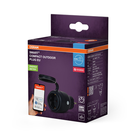 Inteligentna Wtyczka Gniazdko Zewnętrzne z Osłoną Osram SMART+ WiFi ZigBee