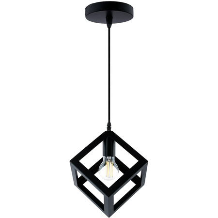 Lampa wisząca TALUS geometryczna kwadrat ZWIS do LED 1x E27 LUMILED