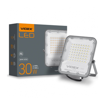 Naświetlacz Halogen LED 30W 3900lm 5000K IP65 Szary VIDEX DAVIS