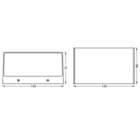 Lampa Ogrodowa Zewnętrzna Kinkiet Elewacyjny LED 14W 600lm 3000K Ciepła RGBW Góra Dół Ściemnialna IP44 Srebrny SMART+ WiFi Brick Ledvance