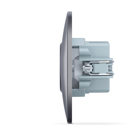 Gniazdo z Ramką USB-A + USB-C 20W 16A Natynkowe Czarne BINERA VIDEX