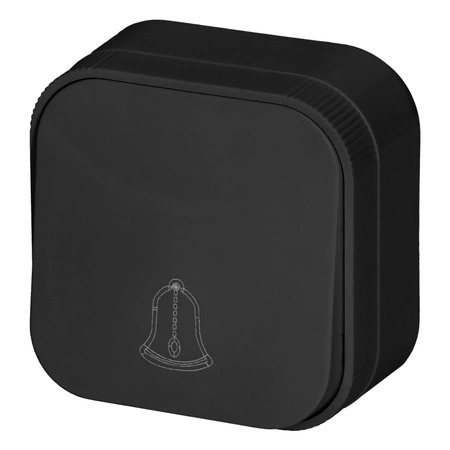 Dzwonek Przycisk Dzwonkowy ToDo Natynkowy IP20 ORNO CZARNY