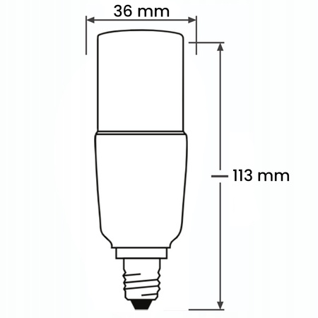 Zestaw 6x Żarówka LED E14 10W = 75W 1055lm 3000K Ciepła Stick LUMILED