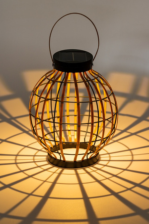 Lampa Solarna LED Zewnętrzna Ogrodowa Stojąca Wisząca Latarenka 3000K IP44 Czujnik Zmierzchu