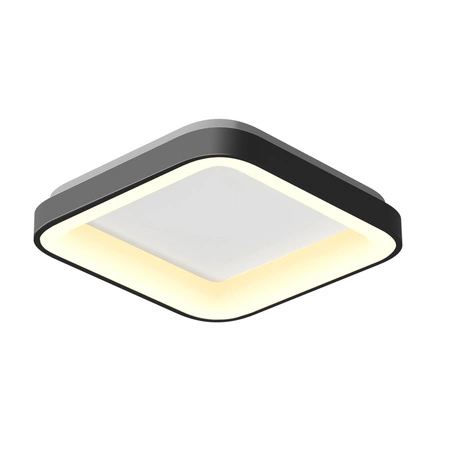 Plafon LED Lampa Sufitowa Natynkowa 72W 7500lm 2700-6000K CCT Czarna Ściemnialna + Pilot EDGE Videx