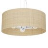 Lampa Wisząca Sufitowa MARSHALL Biała Rattanowa 3xE27 Milagro
