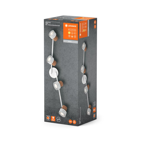 Lampa Sufitowa LED Ścienna Ściemnialna Reflektor Kinkiet Ozdobny Dekoracyjny 13.6W Biały Spot LEDVANCE