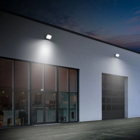 Naświetlacz LED 100W 9500lm 5000K Zimna Czarny z Mleczną Przesłoną Videx