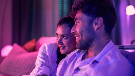 Taśma LED Pasek na Telewizor TV 65" - 70" Gradient 20W 1100lm IP20 White and Color Ambiance RGB + TW Inteligentna SMART Zigbee Bluetooth Gradient TV Strip Philips HUE