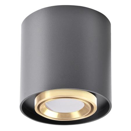 Oprawa Natynkowa Punktowa Spot GU10 Czarna Złota XENO Sanico Goldlux