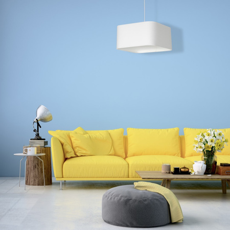 Lampa Wisząca Sufitowa NAPOLI Biała Chrom 1xE27 Milagro