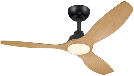 Wentylator Sufitowy 32W Lampa Sufitowa LED 24W 2650lm 3000/4300/6500K CCT Czarna Brązowa + Pilot Olas Philips