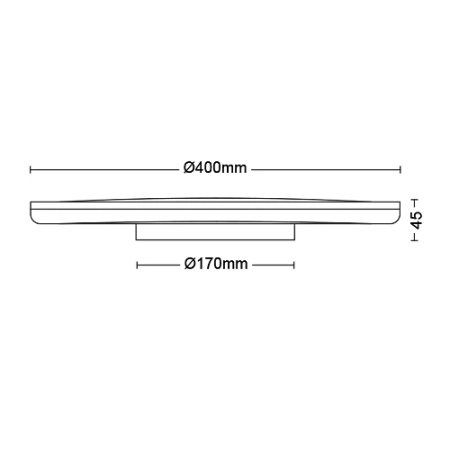 Lampa Sufitowa Plafon LED 22W 2500lm 4000K SceneSwitch Biała Ozziet Philips