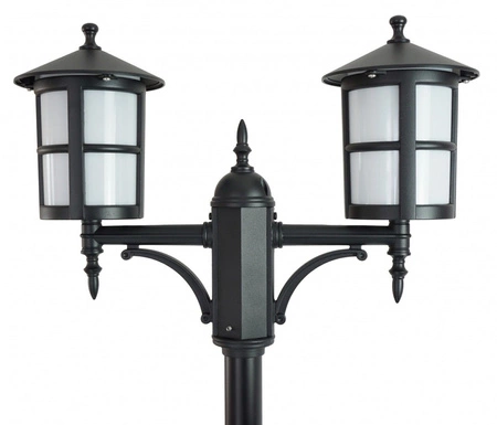 Lampa Ogrodowa Zewnętrzna Słupek LATARNIA E27 CORDOBA II OGMWN 2 TD 180-280cm czarny Su-Ma
