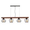 Lampa wisząca OZZY 4xE27 Różne Geometryczne Kształty Loft MLP6253 Milagro Metal + Drewno