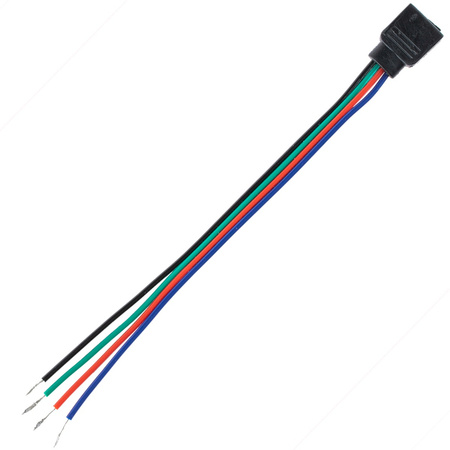 Złączka do taśmy LED 4PIN RGB z przewodem 10mm
