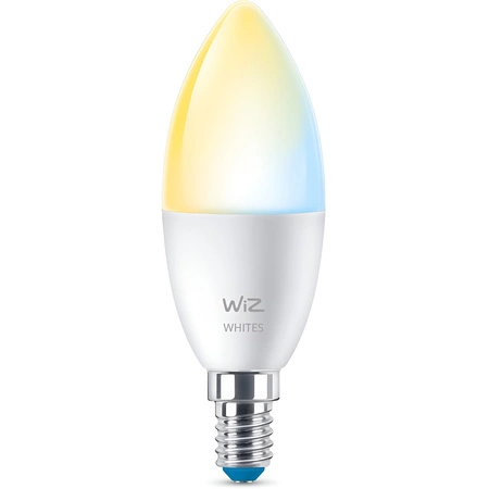 Żarówka LED E14 Świeczka C37 4.9W = 40W 470lm 2700-6500K TW Inteligentna SMART WiFi Bluetooth Aplikacja WiZ