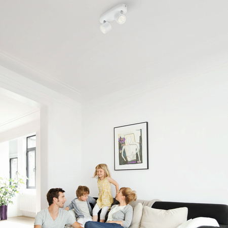 Lampa Sufitowa Reflektor LED 9W 1000lm 2700K Biała Star Philips