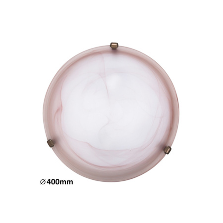 Plafon LED Lampa Sufitowa Oprawa Ścienna Natynkowa 2x E27 Beżowy Klasyczny Alabastro Rabalux