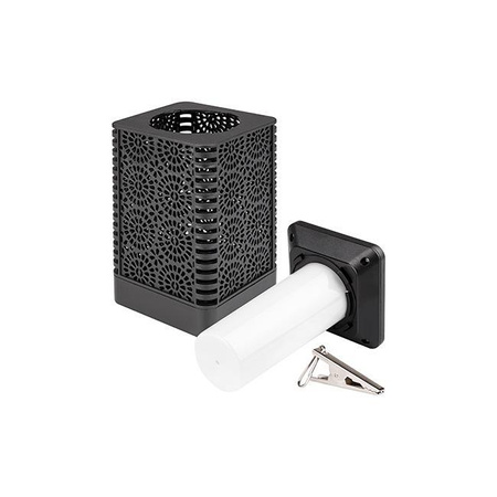 Lampion Ogrodowa LED Solarna Dekoracyjna Płomień Kwadrat 17cm