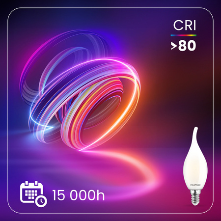 6x Żarówka LED E14 Świeczka BA35 7W = 60W 806lm 3000K Ciepła 360° LUMILED