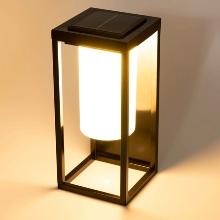 Lampa Solarna LED Zewnętrzna Ogrodowa Stojąca 3000K IP44 28,5cm Czujnik Zmierzchu