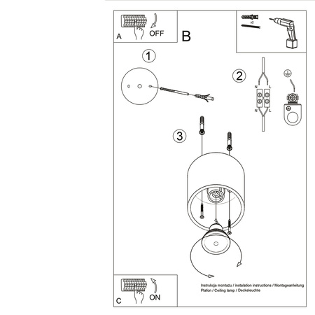 Lampa Sufitowa Oprawa Natynkowa SPOT TUBA GU10 Cylindryczna Złota Minimalistyczna Orbis Sollux