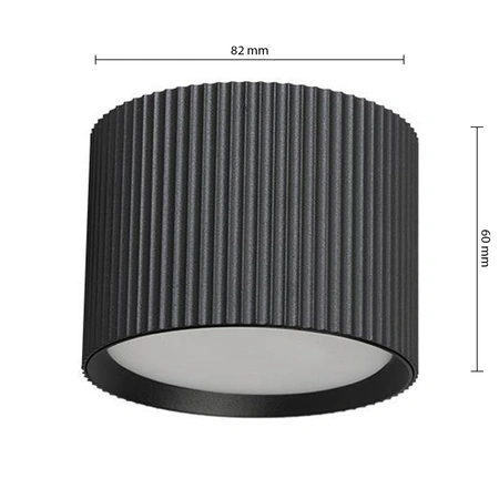 Oprawa Natynkowa Halogenowa Tuba Reflektor Spot GX53 Okrągła Czarna Gisele Masterled