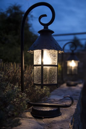 Lampa Ogrodowa Zewnętrzna Słupek LATARNIA E27 Toledo K 5002/2/R 116cm czarny Su-Ma