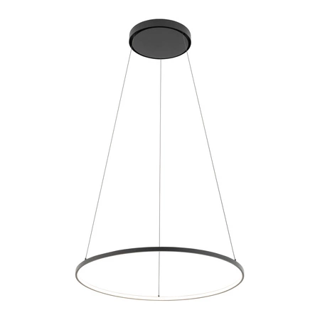Lampa Sufitowa Wisząca LED 21W 660lm 3000K Ciepła Czarna Nowoczesna CIRCOLO LED M 10812 Nowodvorski