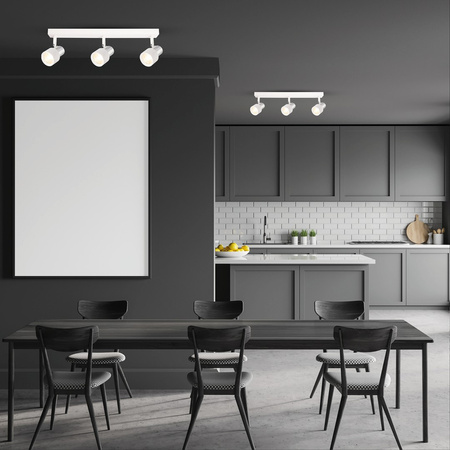 Lampa Sufitowa CINO 3xGU10 Biały Chrom Milagro