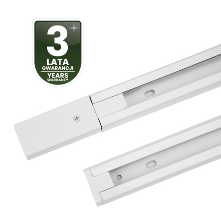 Szynoprzewód Biały Jednofazowy Aluminiowy Szyna Do Reflektorów Szynowych 100cm LUMILED