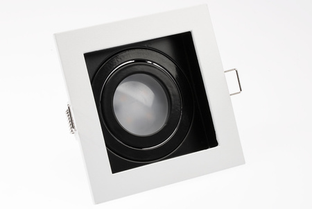 Oprawa HALOGENOWA GEMINUS Podtynkowa Ruchoma KWADRAT Biała GU10