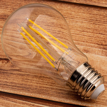 Żarówka LED E27 A60 7W = 60W 806lm 4000K Neutralna 360° FILAMENT LUMILED