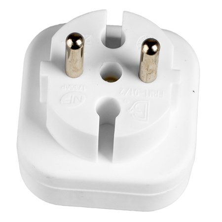 Rozgałęźnik Sieciowy Elektryczny Podwójny 2x Euro 2P Złodziejka 2 Gniazdka VAYOX